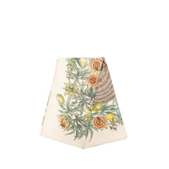 エルメス カレ90 PASSIFLORES パッションフラワー スカーフ 大判 ホワイト系 マルチカラー シルク レディース HERMES 【中古】