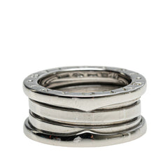 ブルガリ ビーゼロワン 2バンド リング 指輪 #49 K18WG ホワイトゴールド レディース BVLGARI 【中古】