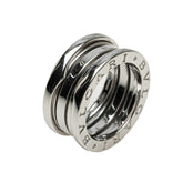 ブルガリ ビーゼロワン 2バンド リング 指輪 #49 K18WG ホワイトゴールド レディース BVLGARI 【中古】