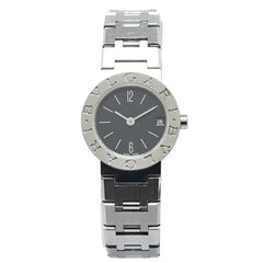 ブルガリ ブルガリブルガリ 腕時計 BB23SS クオーツ ブラック文字盤 ステンレススチール レディース BVLGARI 【中古】