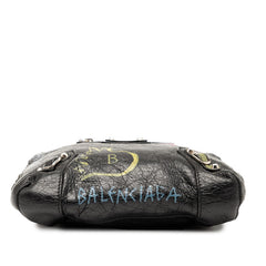 バレンシアガ グラフィティ チェーン ショルダーバッグ 500800 ブラック レザー レディース BALENCIAGA 【中古】