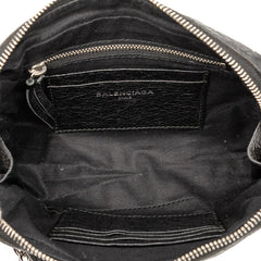 バレンシアガ グラフィティ チェーン ショルダーバッグ 500800 ブラック レザー レディース BALENCIAGA 【中古】