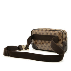 グッチ GGクリスタル ボディバッグ ウエストバッグ 336672 ベージュ ブラウン PVC レザー レディース GUCCI 【中古】