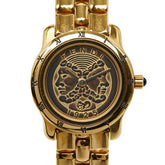 フェンディ チェンジベゼル 腕時計 850L クオーツ ブラック文字盤 ステンレススチール レディース FENDI 【中古】