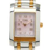 フェンディ オロロジ クラシコ シェル文字盤 腕時計 7000L クオーツ ピンク文字盤 ステンレススチール メッキ レディース FENDI 【中古】