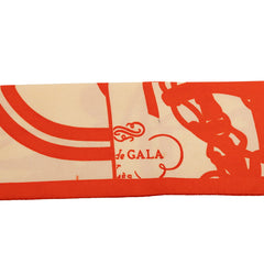 エルメス ツイリー BRIDES de GALA スカーフ オレンジ ベージュ シルク レディース HERMES 【中古】