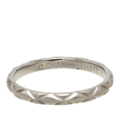 シャネル バウマー マトラッセ リング 指輪 #48 Pt950 プラチナ レディース CHANEL 中古