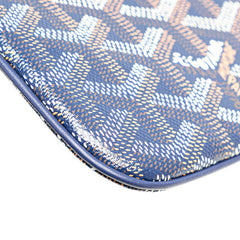 ゴヤール セナMM クラッチバッグ セカンドバッグ ネイビー マルチカラー PVC メンズ GOYARD 【中古】