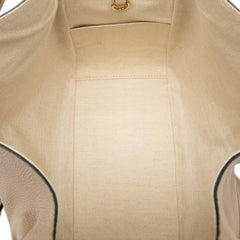 ロエベ アナグラム ハンモック スモール ハンドバッグ ショルダーバッグ 2WAY ベージュ ブラウン レザー レディース LOEWE 【中古】