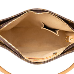 ルイ ヴィトン モノグラム ルーピングGM ワンショルダーバッグ ハンドバッグ M51145 ブラウン PVC レザー レディース LOUIS VUITTON 中古