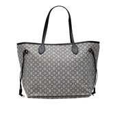 ルイ ヴィトン モノグラム イディール ネヴァーフルMM トートバッグ ワンショルダーバッグ M40514 アンクル グレー ネイビー キャンバス レザー レディース LOUIS VUITTON 【中古】