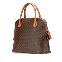 セリーヌ マカダム ハンドバッグ ショルダーバッグ 2WAY ブラウン PVC レザー レディース CELINE 【中古】