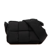 ボッテガヴェネタ ミニ カセット ショルダーバッグ クロスボディバッグ 691018 VB081 ブラック ナイロン メンズ BOTTEGAVENETA 【中古】