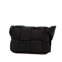 ボッテガヴェネタ ミニ カセット ショルダーバッグ クロスボディバッグ 691018 VB081 ブラック ナイロン メンズ BOTTEGAVENETA 【中古】