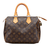 ルイ ヴィトン モノグラム スピーディ25 ミニボストンバッグ ハンドバッグ M41528 ブラウン PVC レザー レディース LOUIS VUITTON 【中古】