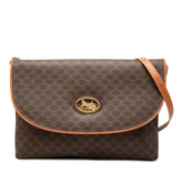 セリーヌ マカダム ショルダーバッグ クラッチバッグ 2WAY ブラウン PVC レザー レディース CELINE 【中古】