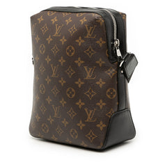 ルイ ヴィトン モノグラム マカサー トーレスPM 斜め掛け ショルダーバッグ M40635 ブラウン PVC レザー レディース LOUIS VUITTON 【中古】