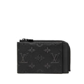 ルイ ヴィトン モノグラム シャドウ ハイブリッド ウォレット 二つ折り財布 コンパクトウォレット M81526 ノワール ブラック レザー メンズ LOUIS VUITTON 【中古】