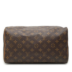 ルイ ヴィトン モノグラム スピーディ30 ハンドバッグ ミニボストンバッグ M41526 ブラウン PVC レザー レディース LOUIS VUITTON 【中古】
