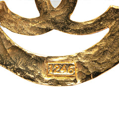 シャネル ヴィンテージ ココマーク ブローチ ゴールド メッキ レディース CHANEL 【中古】