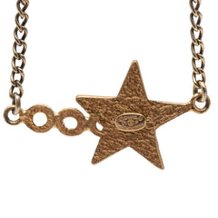 シャネル COCO スター 星 モチーフ ネックレス ゴールド ブラック メッキ レディース CHANEL 【中古】