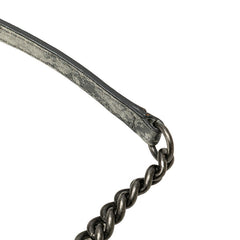 シャネル ココマーク グラフィティ アクト2 チェーン ショルダーバッグ ベージュ キャンバス レディース CHANEL 【中古】