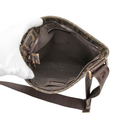 フェンディ ズッカ 斜め掛け ショルダーバッグ 7VA207 ブラウン PVC レディース FENDI 【中古】
