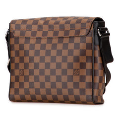 ルイ ヴィトン ダミエ ディストリクトPM ショルダーバッグ N41031 ブラウン PVC レザー レディース LOUIS VUITTON 【中古】