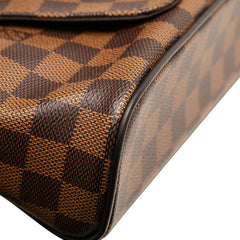 ルイ ヴィトン ダミエ ディストリクトPM ショルダーバッグ N41031 ブラウン PVC レザー レディース LOUIS VUITTON 【中古】