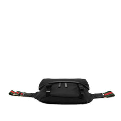グッチ シェリーライン ボディバッグ ショルダーバッグ 斜め掛け 353409 ブラック キャンバス メンズ GUCCI 中古