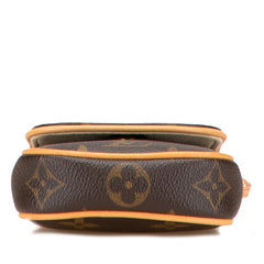 ルイ ヴィトン モノグラム ポシェット カンクーン ミニショルダーバッグ M60018 ブラウン PVC レザー レディース LOUIS VUITTON 【中古】