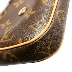 ルイ ヴィトン モノグラム ポシェット カンクーン ミニショルダーバッグ M60018 ブラウン PVC レザー レディース LOUIS VUITTON 【中古】