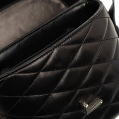 サンローラン YSLロゴ ジューン ボックス ショルダーバッグ 710298 ブラック ラムスキン レディース SAINT LAURENT 【中古】