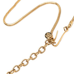シャネル ココマーク ボール チェーン ネックレス ゴールド ブラック メッキ フェイクパール プラスチック レディース CHANEL 【中古】