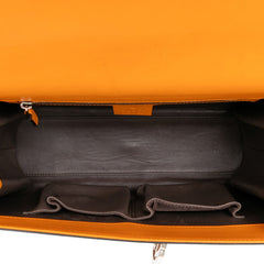 グッチ インターロッキングG チェーン ショルダーバッグ 387604 オレンジ シルバー レザー レディース GUCCI 【中古】