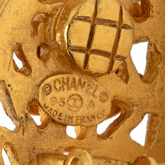 シャネル ココマーク ヴィンテージ イヤリング 95A ゴールド メッキ GP レディース CHANEL 【中古】