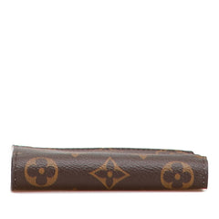 ルイ ヴィトン モノグラム ポルトフォイユ リサ 二つ折り財布 M82415 ブラウン PVC レザー レディース LOUIS VUITTON 中古