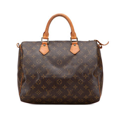 ルイ ヴィトン モノグラム スピーディ30 ハンドバッグ ミニボストンバッグ M41108 ブラウン PVC レザー レディース LOUIS VUITTON 【中古】