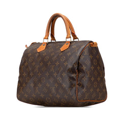 ルイ ヴィトン モノグラム スピーディ30 ハンドバッグ ミニボストンバッグ M41108 ブラウン PVC レザー レディース LOUIS VUITTON 【中古】