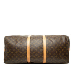 ルイ ヴィトン モノグラム キーポル バンドリエール60 ボストンバッグ M41412 ブラウン PVC レザー レディース LOUIS VUITTON 中古