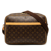 ルイ ヴィトン モノグラム リポーターGM 斜め掛け ショルダーバッグ M45252 ブラウン PVC レザー レディース LOUIS VUITTON 【中古】