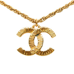 シャネル ヴィンテージ ココマーク チェーン ネックレス ゴールド メッキ レディース CHANEL 中古