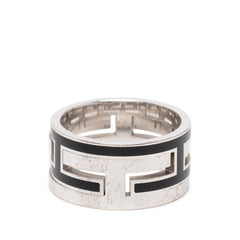 エルメス ムーブアッシュ リング 指輪 #51 シルバー ブラック SV925 シルバー メンズ HERMES 【中古】