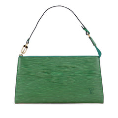 ルイ ヴィトン エピ ポシェット アクセソワール ポシェット M52944 ボルネオグリーン レザー レディース LOUIS VUITTON 【中古】