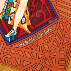 エルメス カレ90 LES BALLETS RUSSES ロシア バレエ スカーフ マルチカラー シルク レディース HERMES 中古