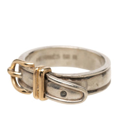 エルメス サンチュール ベルトモチーフ リング 指輪 #50 SV925 シルバー レディース HERMES 中古