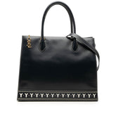 サンローラン トートバッグ 2WAY ショルダーバッグ ネイビー レザー レディース SAINT LAURENT 中古