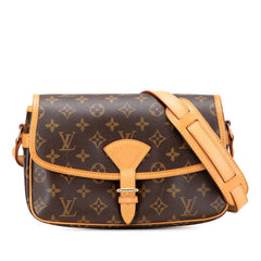ルイ ヴィトン モノグラム ソローニュ 斜め掛け ショルダーバッグ M42250 ブラウン PVC レザー レディース LOUIS VUITTON 【中古】