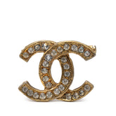 シャネル ココマーク ラインストーン ブローチ ゴールド メッキ レディース CHANEL 【中古】