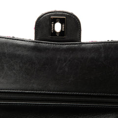シャネル ココマーク マトラッセ25 ダブルフラップ チェーンショルダーバッグ マルチカラー ツイード レザー レディース CHANEL 【中古】